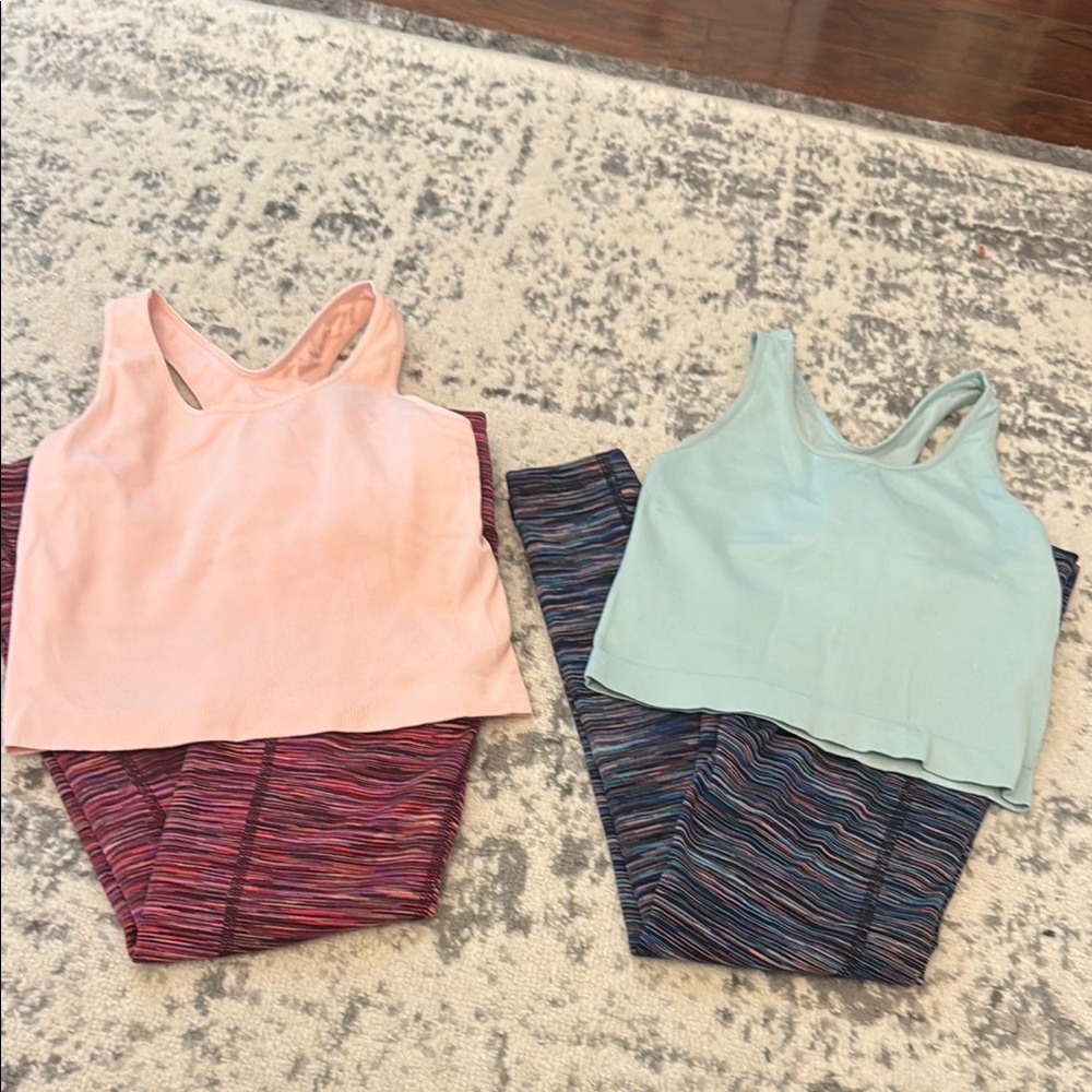 DSG Kids Leggings Set - Pink and Blue